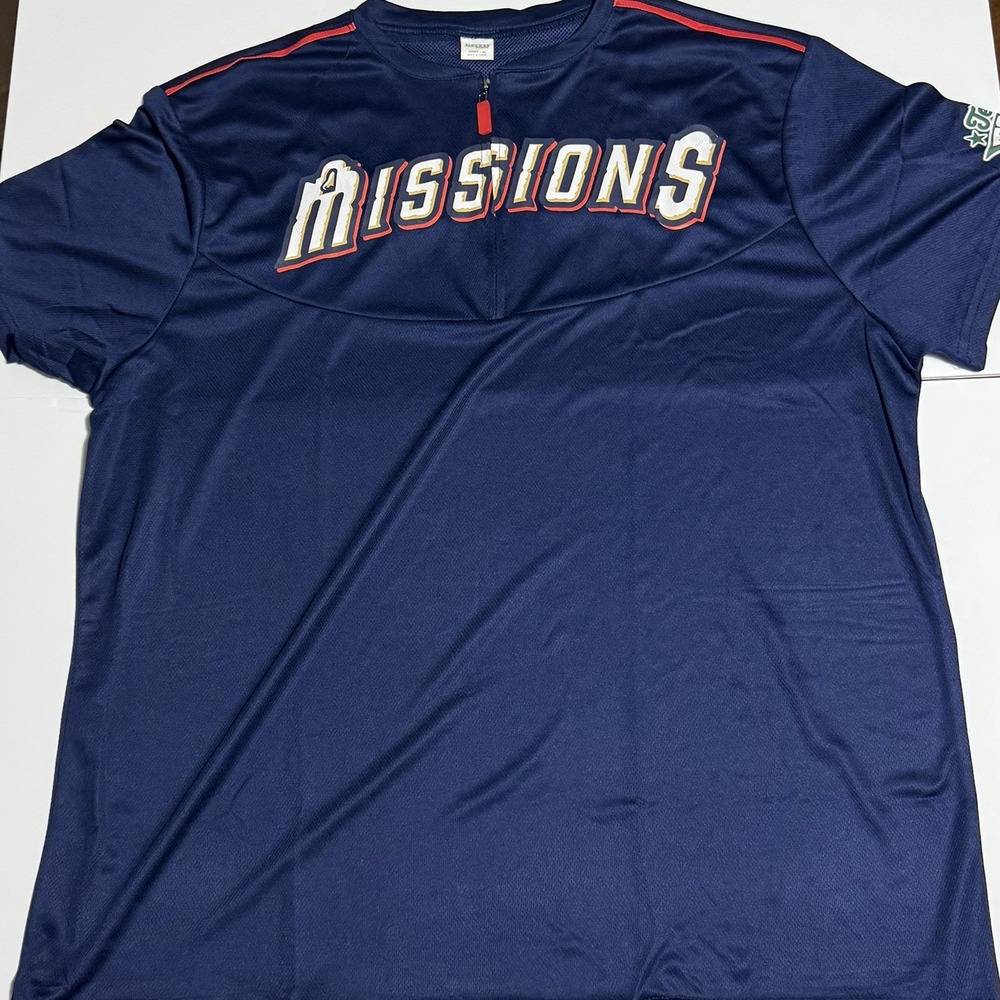 San Antonio Missions Unisex Baseball Warm Jersey‎ Size XL  - New